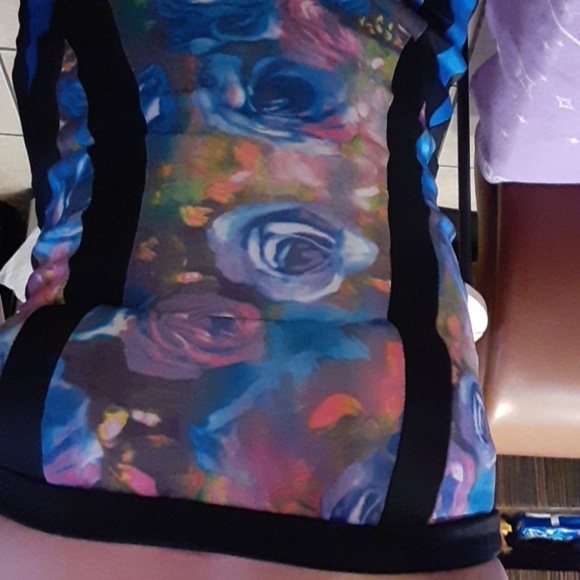 Mustard Seed Floral strapless Bodycon - Picture 5 of 5